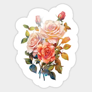 Shaded Rose Sticker